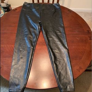 Faux leather leggings